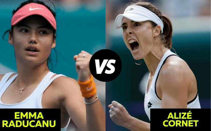 Raducanu vs Cornet