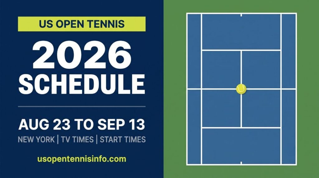 US Open Tennis 2026 Schedule